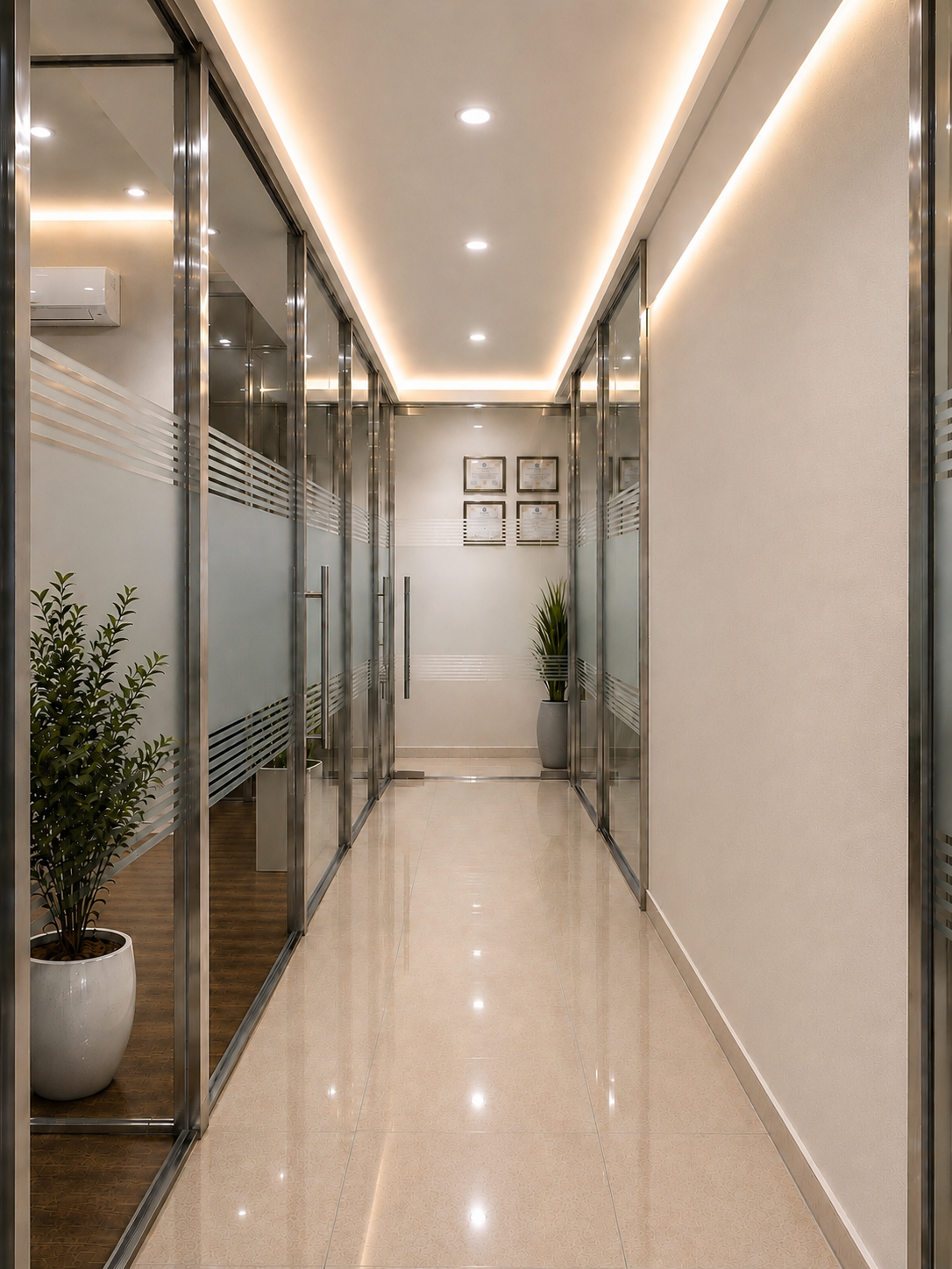 Clinic corridor/hallway view